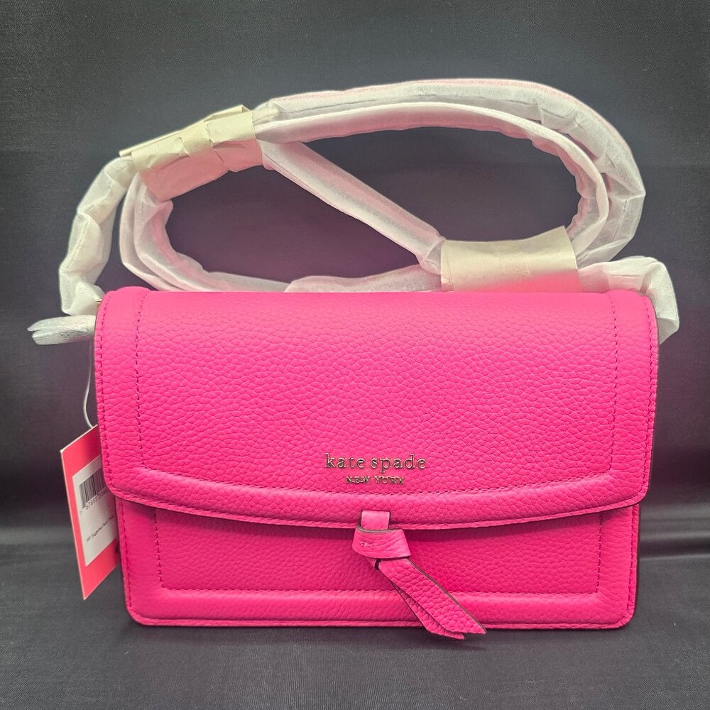 Kate Spade Knott Flap Crossbody PWR00443 Crushed Watermelon